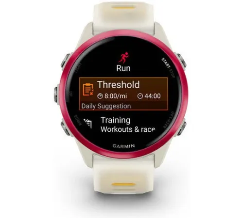 Умные часы Garmin Forerunner 570 42 мм бежевый/розовый