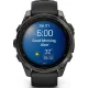 Умные часы Garmin Fenix 8 Sapphire, Titanium 47мм угольно-черный DLC, пепельно-черный силиконовый ремешок