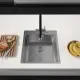 Кухонная мойка ARFEKA Eco AR 500*500 Satin Decor Volcanic Rock
