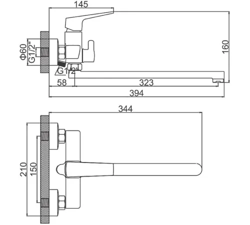 Смеситель Ledeme L2281B