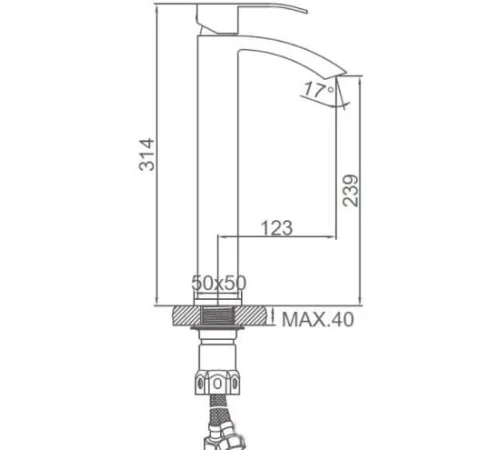 Смеситель Ledeme L71117