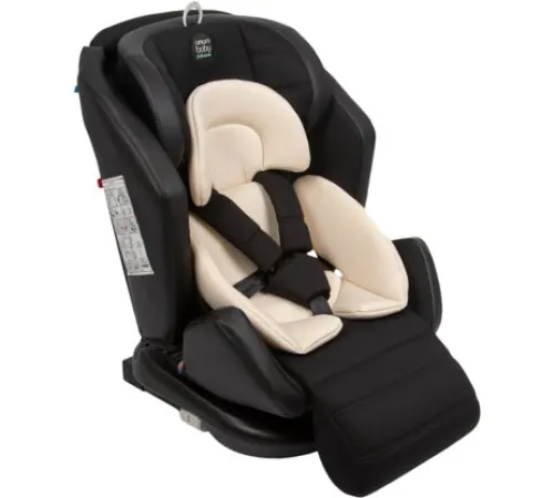 Детское автокресло Amarobaby Favorite Isofix С усиленной боковой поддержкой AB24-20FAV/0903 черный/бежевый