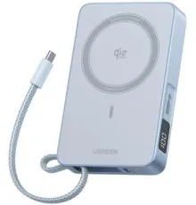 Внешний аккумулятор Ugreen MagFlow PB773 10000mAh голубой