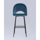 Стул Stool Group Меган велюр барный пыльно-синий