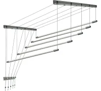 Сушилка для белья Comfort Alumin Group Потолочная 5 прутьев Silver Style 200 см алюминий