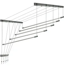 Сушилка для белья Comfort Alumin Group Потолочная 5 прутьев Silver Style 200 см алюминий