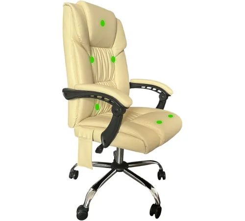 Офисное кресло CACTUS CS-CHR-OC04M-WT слоновая кость