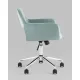 Офисное кресло Stool Group Ross chrome velvet Olive 61 велюр серо-зеленый