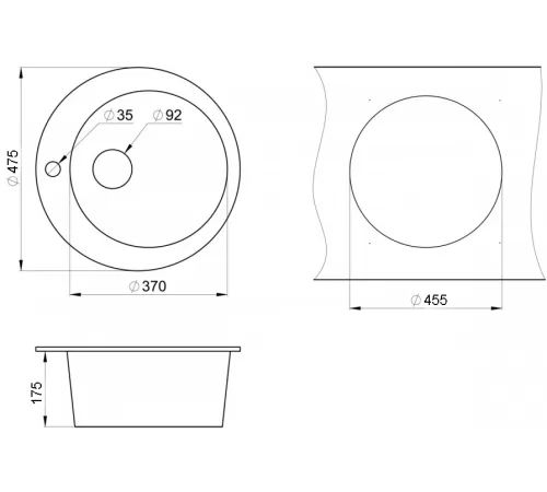 Кухонная мойка  Granula 4801 арктик
