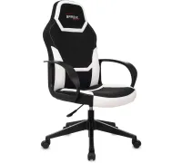 Игровое геймерское кресло Brabix Alpha GM-018 532640 черный/белый