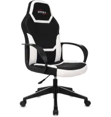 Игровое геймерское кресло Brabix Alpha GM-018 532640 черный/белый