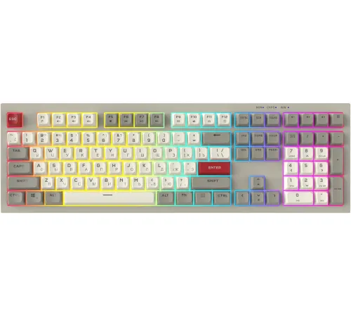 Клавиатура Ritmix RKB-508BL серый/белый