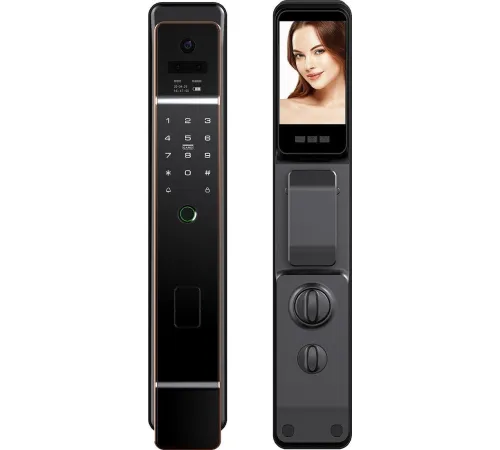 Дверной замок Roome Tuya 3D face intercom Lock 3D face-1 черный