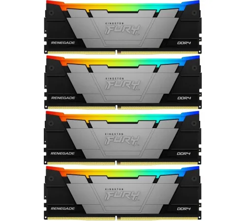 Оперативная память Kingston FURY Renegade RGB 4x8ГБ DDR4 3600 МГц KF436C16RB2AK4/32