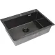 Кухонная мойка ARFEKA ECO AR 700*500 BLACK PVD NANO DECOR VOLCANIC ROCK