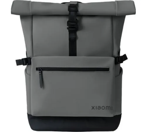 Городской рюкзак Xiaomi Roll Top Casual Backpack BHR9055GL серый/черный