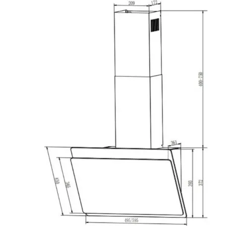 Кухонная вытяжка Faber Tocco WH 60 330.0702.953