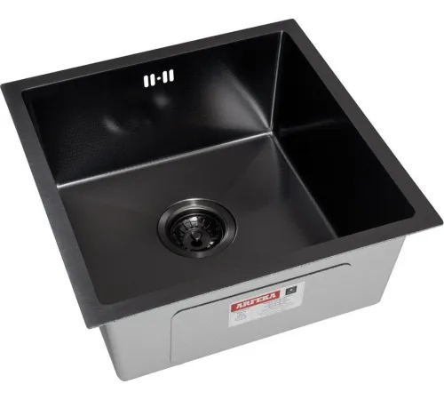 Кухонная мойка ARFEKA ECO AR 450*450 BLACK PVD NANO DECOR