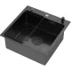 Кухонная мойка ARFEKA ECO AR мойка 500*500 POP-UP, коландер F, дозатор BLACK DECOR VOLCANIC ROCK