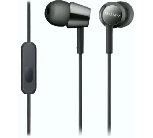 Наушники с микрофоном Sony MDR-EX155AP черный