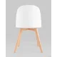 Стул Stool Group Fog с подушкой SL-7022DM белый, деревянные ножки