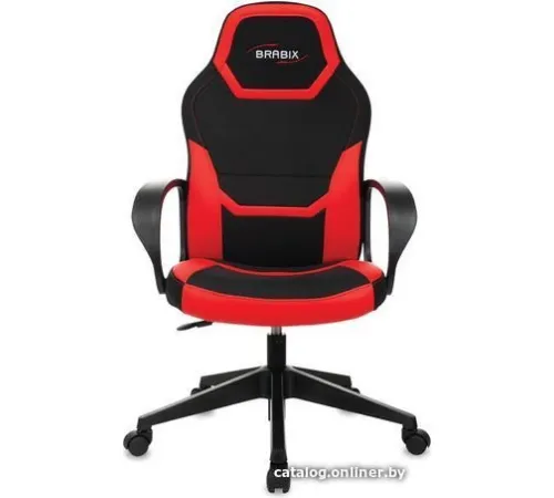 Игровое геймерское кресло Brabix Alpha GM-018 532637 черный/красный