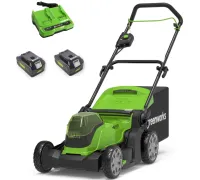 Газонокосилка Greenworks G24X2LM41K8 2512607UD с 2-мя АКБ