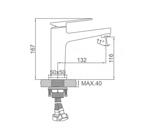Смеситель Ledeme L1078B