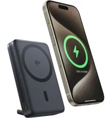Внешний аккумулятор Baseus Nomos Qi2 Magnetic Power Bank 10000mAh черный