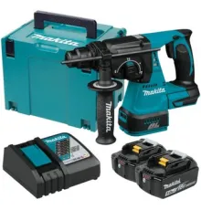 Перфоратор Makita DHR242RTJ с 2-мя АКБ, кейс