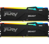 Оперативная память Kingston FURY Beast RGB 2x8ГБ DDR5 5200 МГц KF552C40BBAK2-16