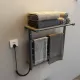Полотенцесушитель Maxonor PL-TRE03-55-5-3 с полкой серый, подключение слева