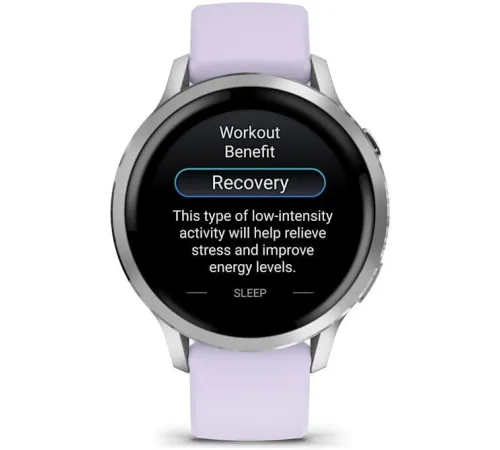 Умные часы Garmin Venu 4 41 мм серебристый/сиреневый