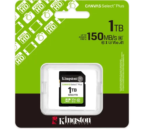 Карта памяти Kingston Canvas Select Plus SDXC 1TB SDS3/1TB