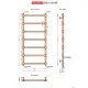 Полотенцесушитель Fincopper FCR Retro 117x50 черный