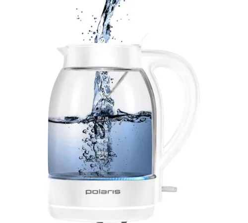 Электрический чайник Polaris PWK 1797CGL Water Way Pro белый