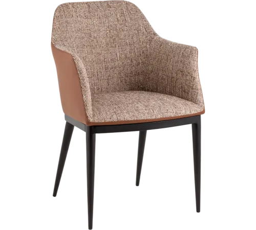 Стул с подлокотниками Stool Group Itan NC DC1122 997-7+ PU8161s коричневый