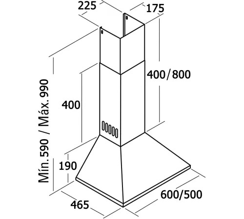 Кухонная вытяжка CATA V3-S500 IV