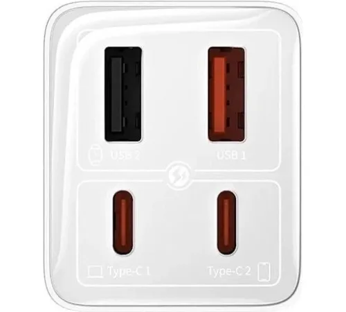 Сетевое зарядное Baseus GaN6 Pro Fast Charger 2C + 2U 100W P10162705212-00 белый