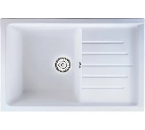Кухонная мойка Berge BR-7602 белый матовый