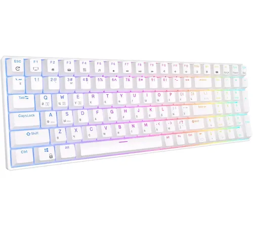 Клавиатура Royal Kludge RK100 RGB белый, RK Red