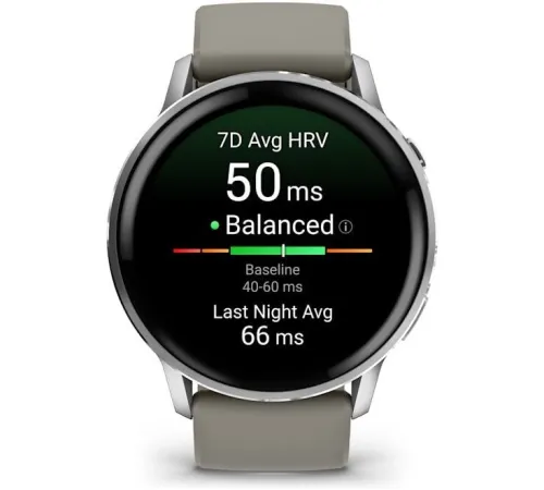 Умные часы Garmin Venu 4 45 мм серебристый/серый