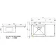 Кухонная мойка ARFEKA ECO AR 780*500 L SATIN