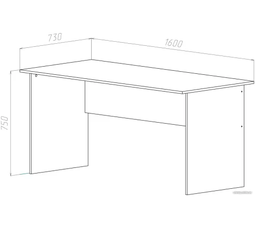 Стол МДК СП5 1600x730x750 венге