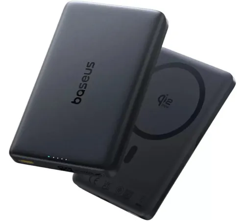 Внешний аккумулятор Baseus PicoGo AM52 Slim Qi2.2 Magnetic Power Bank 45W 10000mAh черный