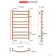 Полотенцесушитель Fincopper FCB 90х50 белый