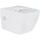 Унитаз подвесной Roxen Cube bidet в комплекте с инсталляцией StounFix Dual Fresh 6 в 1 968472 кнопка: брашированное золото