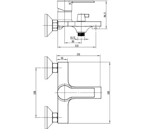Смеситель Voda Raft RF54acs