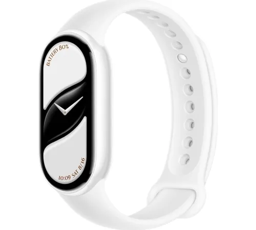 Фитнес-браслет Xiaomi Smart Band 10 M2459B1 белая керамика, с белым силиконовым ремешком, международная версия