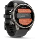 Умные часы Garmin Fenix 8 Pro 47 мм титановый, графитовый силиконовый ремешок